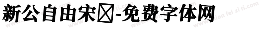 新公自由宋 字体转换